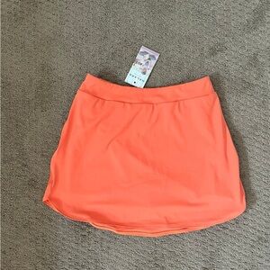 Orange Skort with Pockets built in